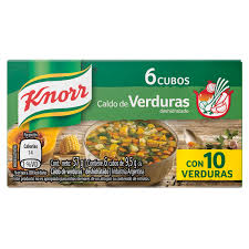 CALDO KNORR VERDURA CARNE GALLINA*24