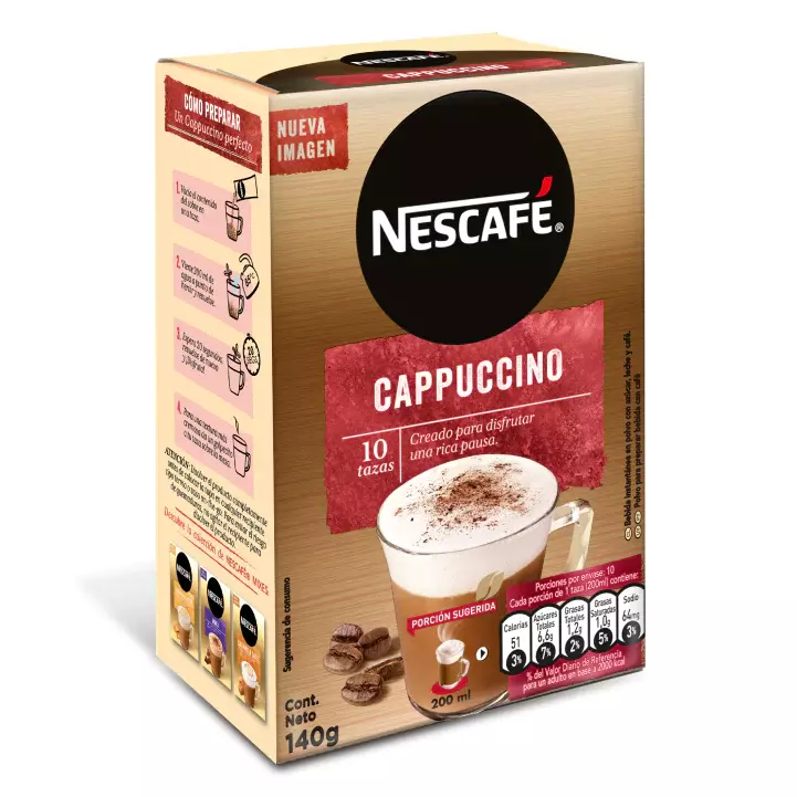 CAPUCCINO NESCAFE CAJA *10