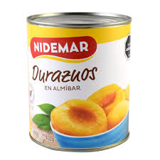 DURAZNOS EN ALMIBAR NIDEMAR 820 GRS.